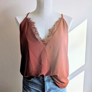 Lace Trim Cami Top